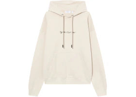OFF-WHITE Script Arrow Diagonal Skate Hoodie Pumice Stone