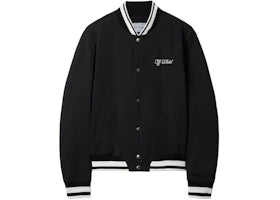 OFF-WHITE Script Cotgab Souvenir Varsity Jacket Black