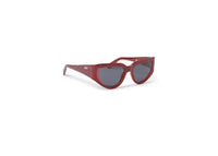 OFF-WHITE Seward Sunglasses Burgundy/Dark Grey/Grey (OERI116S24PLA0012807-FR)