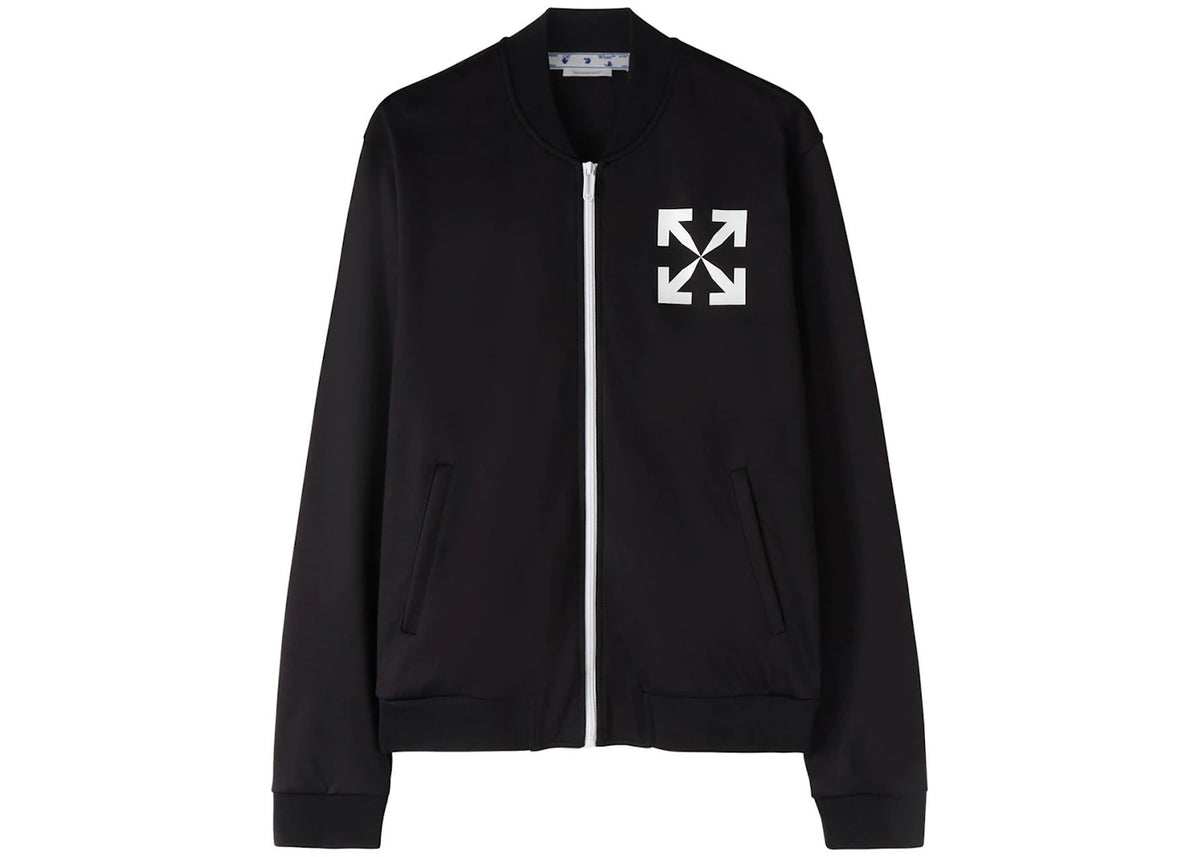 OFF-WHITE Single Arrow Slim Track Top Black/White - vue secondaire A