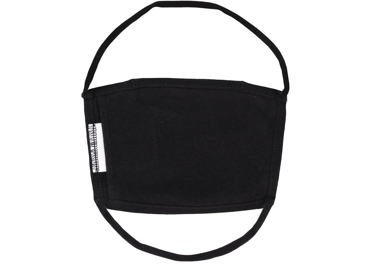 OFF-WHITE Smiling Inside Face Mask Black/White - vue secondaire B
