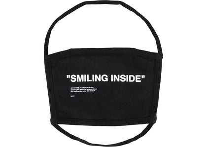 OFF-WHITE Smiling Inside Face Mask Black/White - product view 2