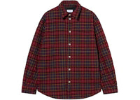 OFF-WHITE Spray Arrow Check Padded Overshirt Burgundy/Black