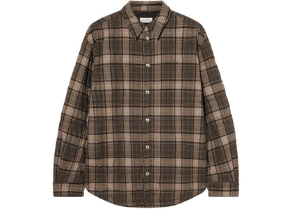 OFF-WHITE Spray Arrow Check Padded Overshirt Dark Grey/Black - apparel view 2