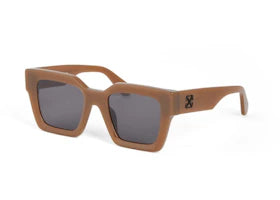 OFF-WHITE Square Sunglasses Mud-Grey (OERI13IF24PLA0017407-FR) - vue 360