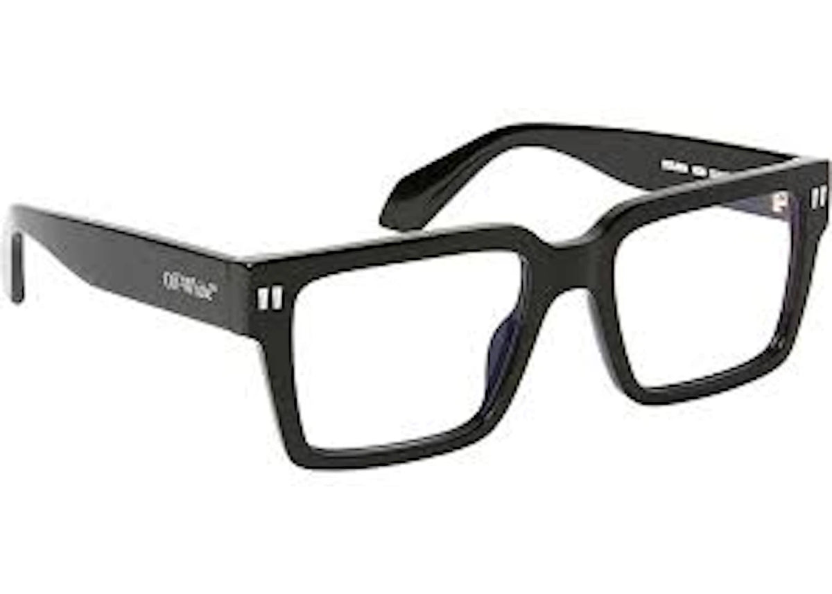 OFF-WHITE Brille Modell 54, Schwarz/Klare Gläser (OERJ054S24PLA0011000-FR) - vue 360