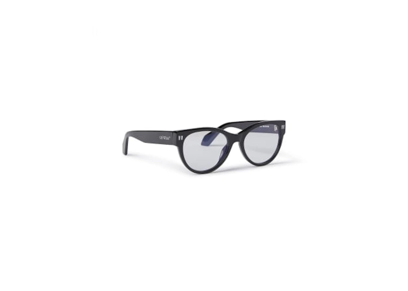 OFF-WHITE Style 57 Eyeglasses Black/Clear Lens (OERJ057S24PLA0011000-FR) - vue 360
