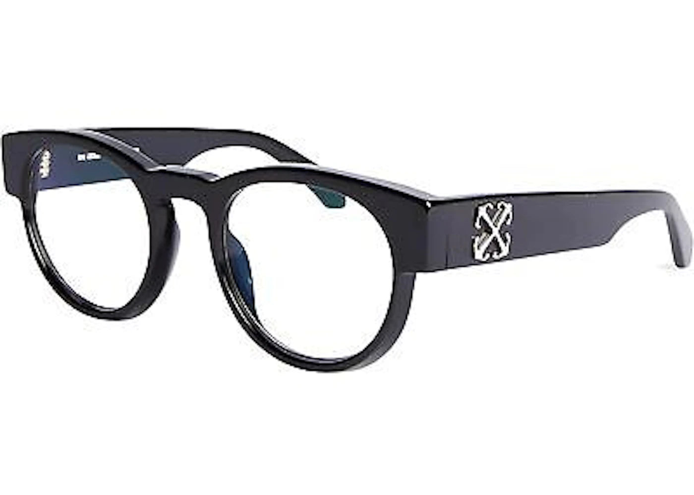 OFF-WHITE Style 58 Eyeglasses Black/Clear Lens (OERJ058S24PLA0011000-FR) - vue secondaire A