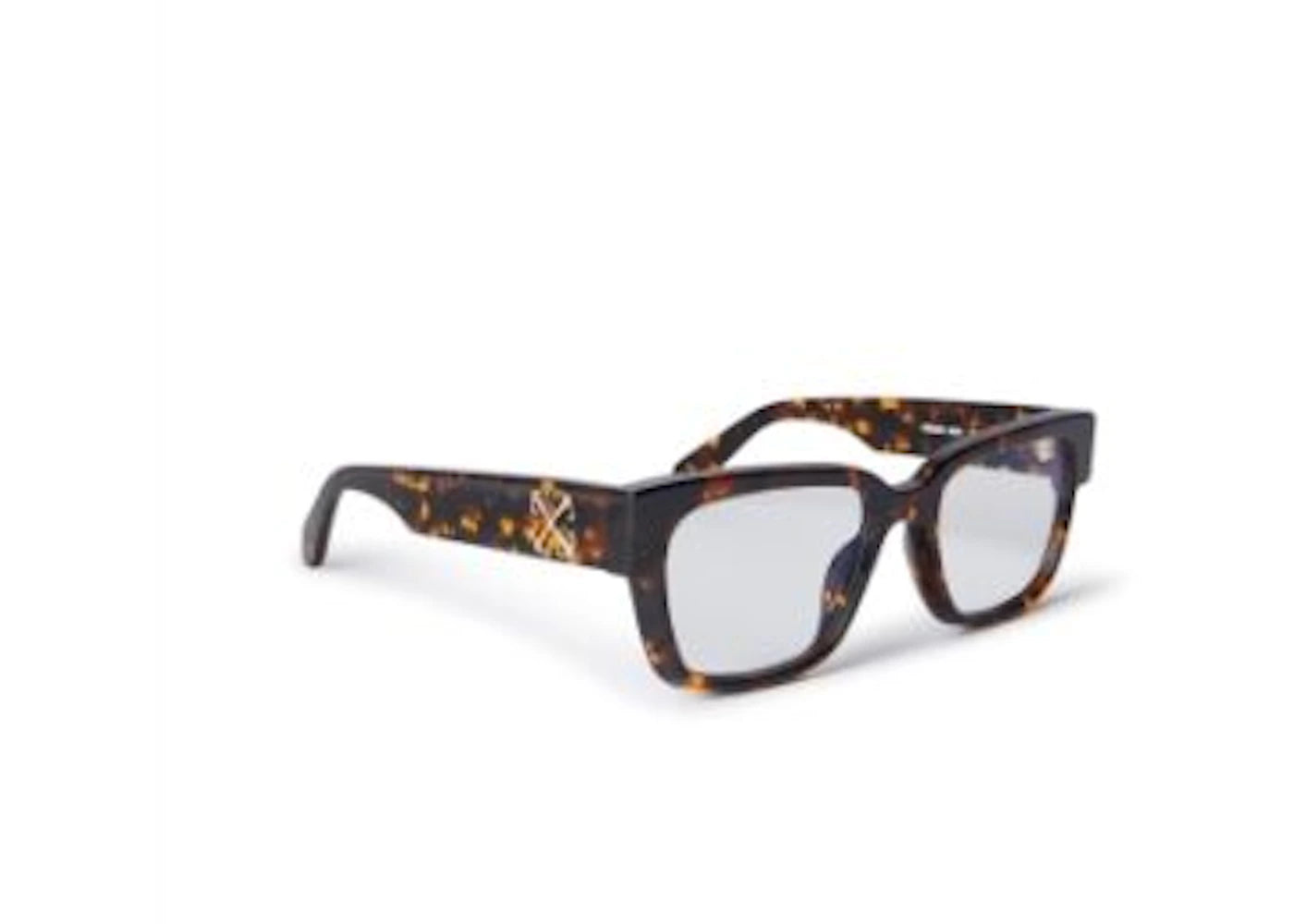 OFF-WHITE Style 59 Eyeglasses Havana/Clear Lens (OERJ059S24PLA0016000-FR) - vue 360