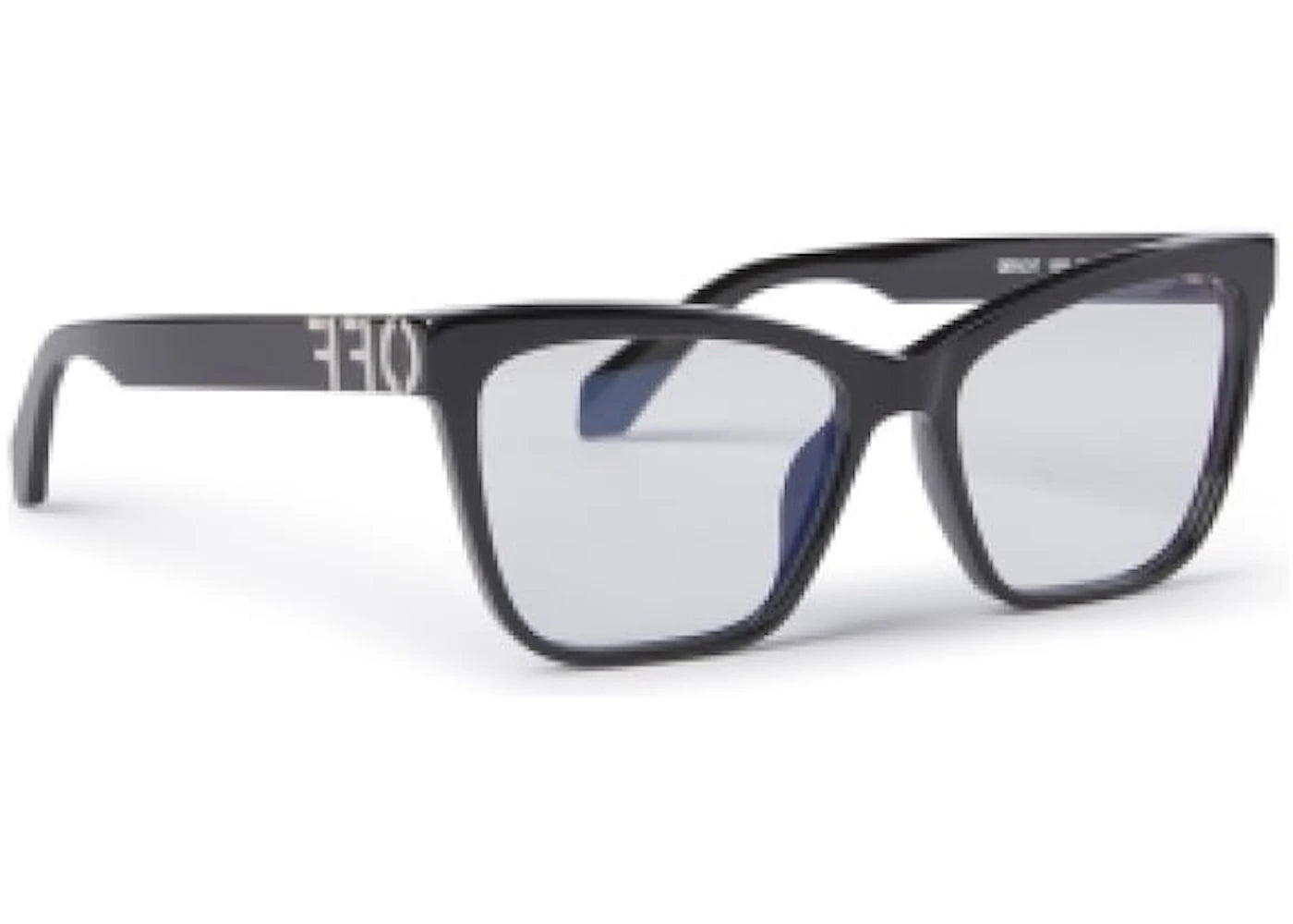 OFF-WHITE Style 67 Eyeglasses Black/Clear Lens (OERJ067S24PLA0011000-FR) - vue 360