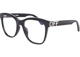 OFF-WHITE Style 69 Eyeglasses Black/Clear Lens (OERJ069S24PLA0011000-FR) - vue 360