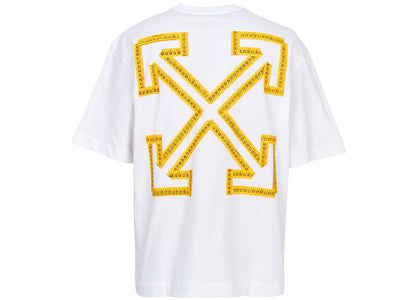 OFF-WHITE Tape Arrow Skate Short Sleeve T-shirt White - authentic OFF-WHITE apparel