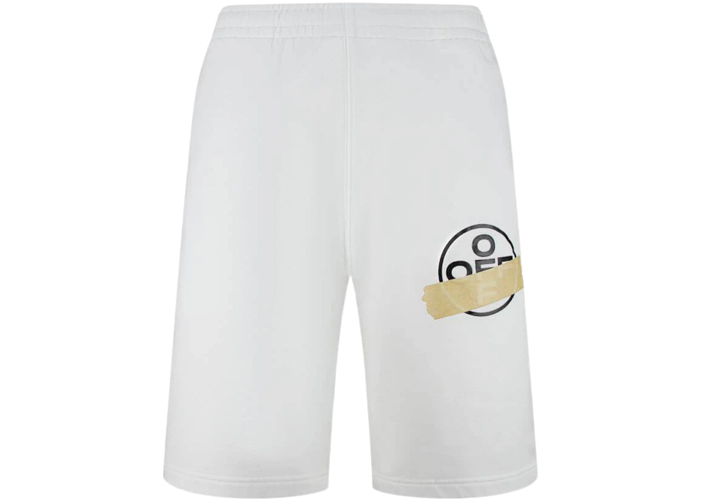 OFF-WHITE Tape Arrows Sweatshort White/Beige - vue secondaire A