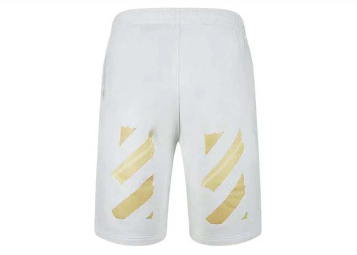 OFF-WHITE Tape Arrows Sweatshorts White/Beige - vue secondaire B
