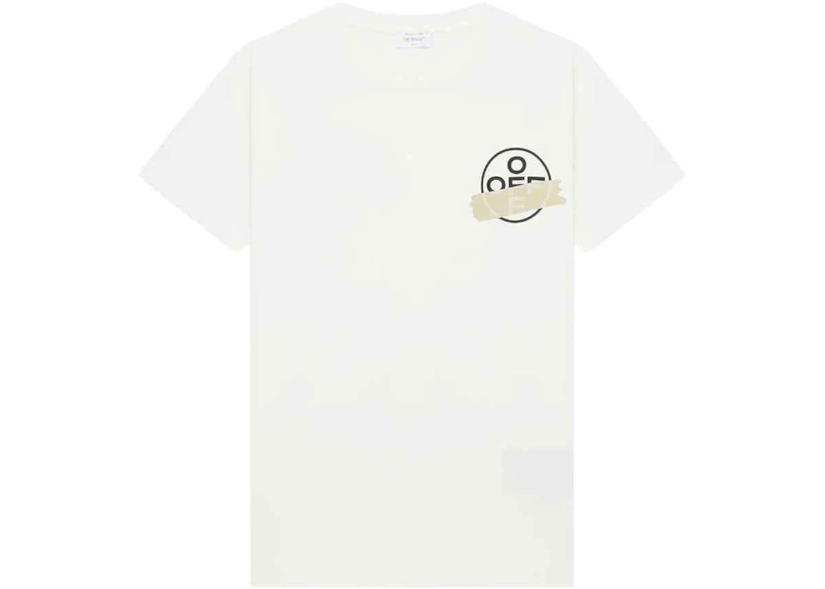 OFF-WHITE Tape Arrows T-shirt (SS26) White/Beige - vue 360