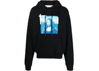 OFF-WHITE Taped Mona Lisa Over Hoodie Black/Blue/White