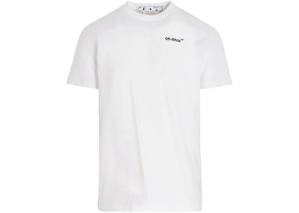 OFF-WHITE Text Logo Caravaggio Saint Jerome Writing Arrows Slim Fit T-Shirt White/Black - apparel view 2