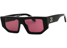 OFF-WHITE Vancouver Sunglasses Black Dark Burgundy (OERI13FC99PLA0011028) - vue 360