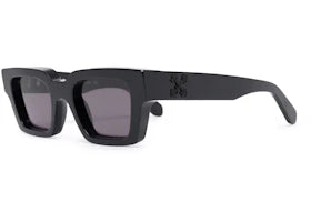 OFF-WHITE Virgil Rectangle Frame Sunglasses Black/Black/Grey (OERI022S22PLA0011007) - vue 360