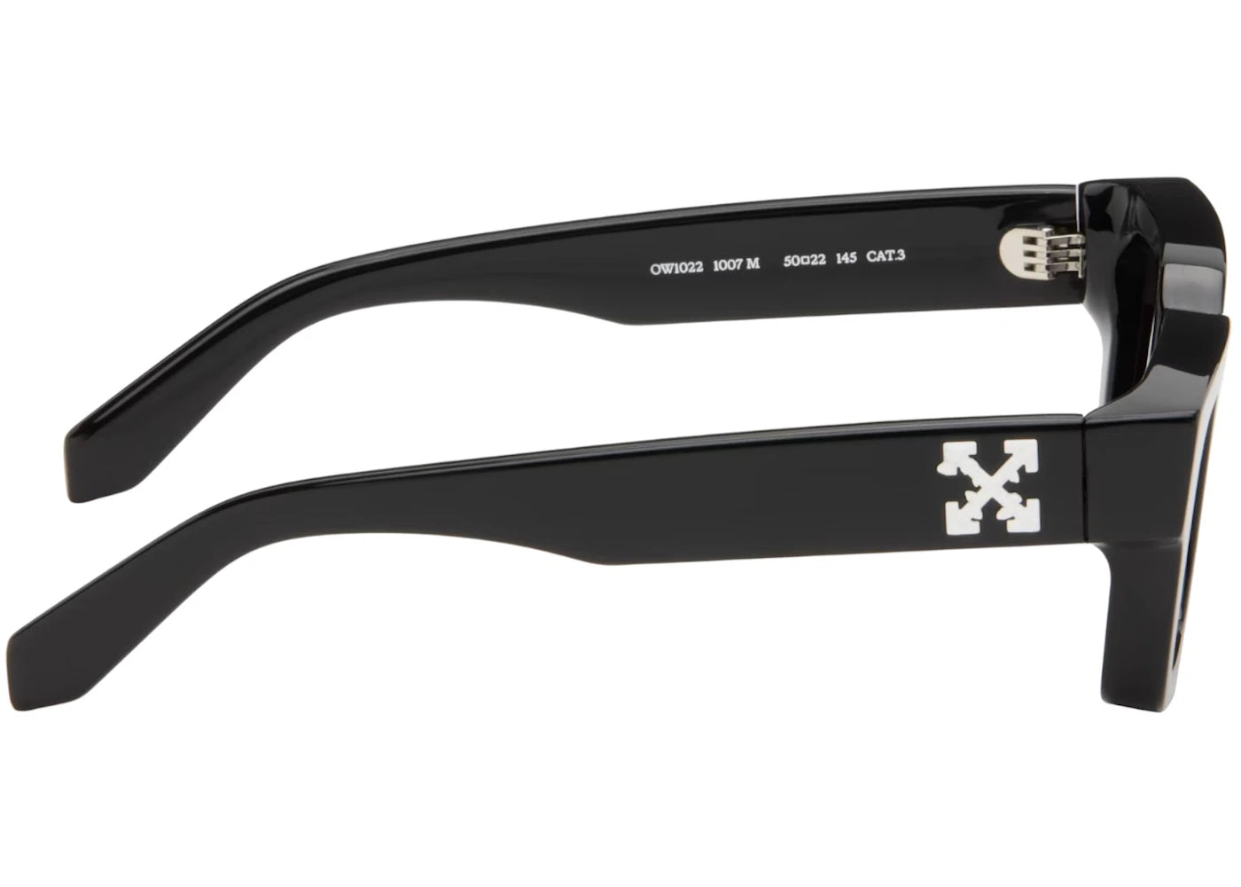 OFF-WHITE Virgil Square Frame Sunglasses Black/Grey (OERI126S24PLA0011007) - vue secondaire A