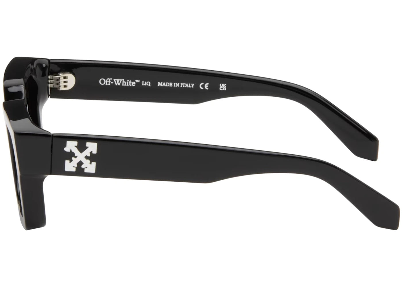 OFF-WHITE Virgil Square Frame Sunglasses Black/Grey (OERI126S24PLA0011007) - vue secondaire B