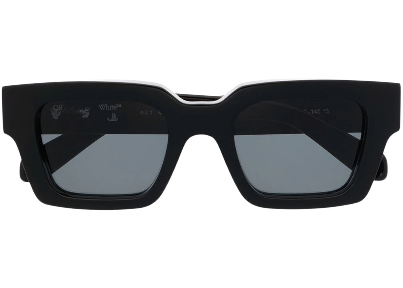 OFF-WHITE Virgil Square Frame (W) Sunglasses Black/Black Tint - vue secondaire B