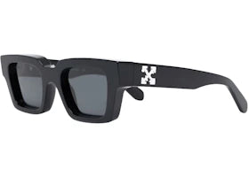 OFF-WHITE Virgil Square Frame (W) Sunglasses Black/Black Tint - vue 360