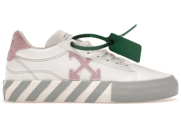 OFF-WHITE Vulc Low Canvas White Light Pink Grey sneakers - authentic OFF-WHITE shoes