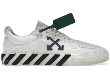 OFF-WHITE Vulc Low Cotton White White Blue Grey - authentic OFF-WHITE sneakers
