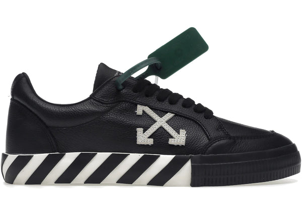 OFF-WHITE Vulc Low Leather Black White SS22 sneakers - authentic OFF-WHITE shoes