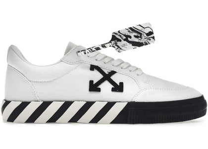 OFF-WHITE Vulcanized Low Canvas White Black - authentic OFF-WHITE sneakers