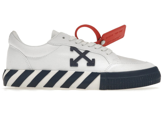 OFF-WHITE Vulcanized Low White Blue Canvas sneakers - authentic OFF-WHITE shoes