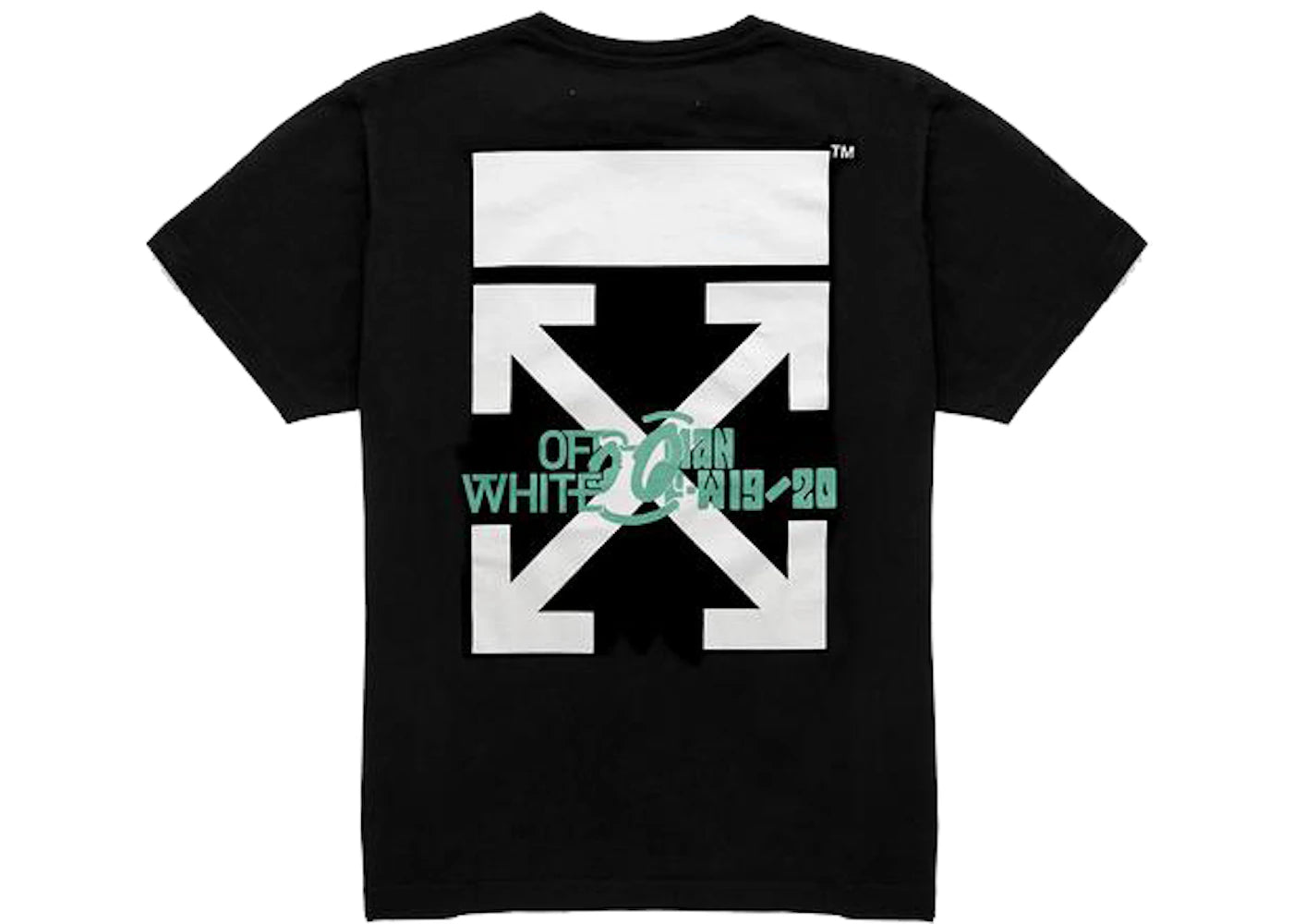 OFF-WHITE Waterfall T-Shirt Black/Multicolor - vue secondaire B