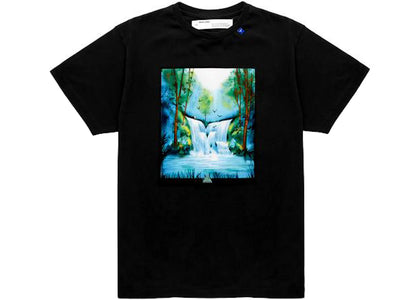 OFF-WHITE Waterfall T-Shirt Black/Multicolor - apparel view 2