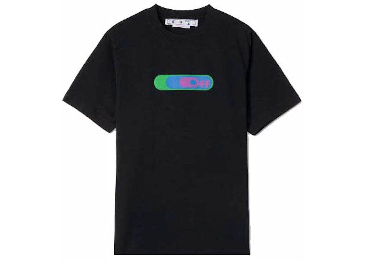 OFF-WHITE Weed Logo Print T-Shirt Black - vue secondaire A