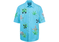 OFF-WHITE Weed Over S/S Shirt Blue