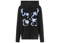 OFF-WHITE Women's Embroidered Floral Arrow Reg Hoodie Black