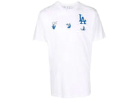 OFF-WHITE x MLB Los Angeles Dodgers T-Shirt Creme/Blau