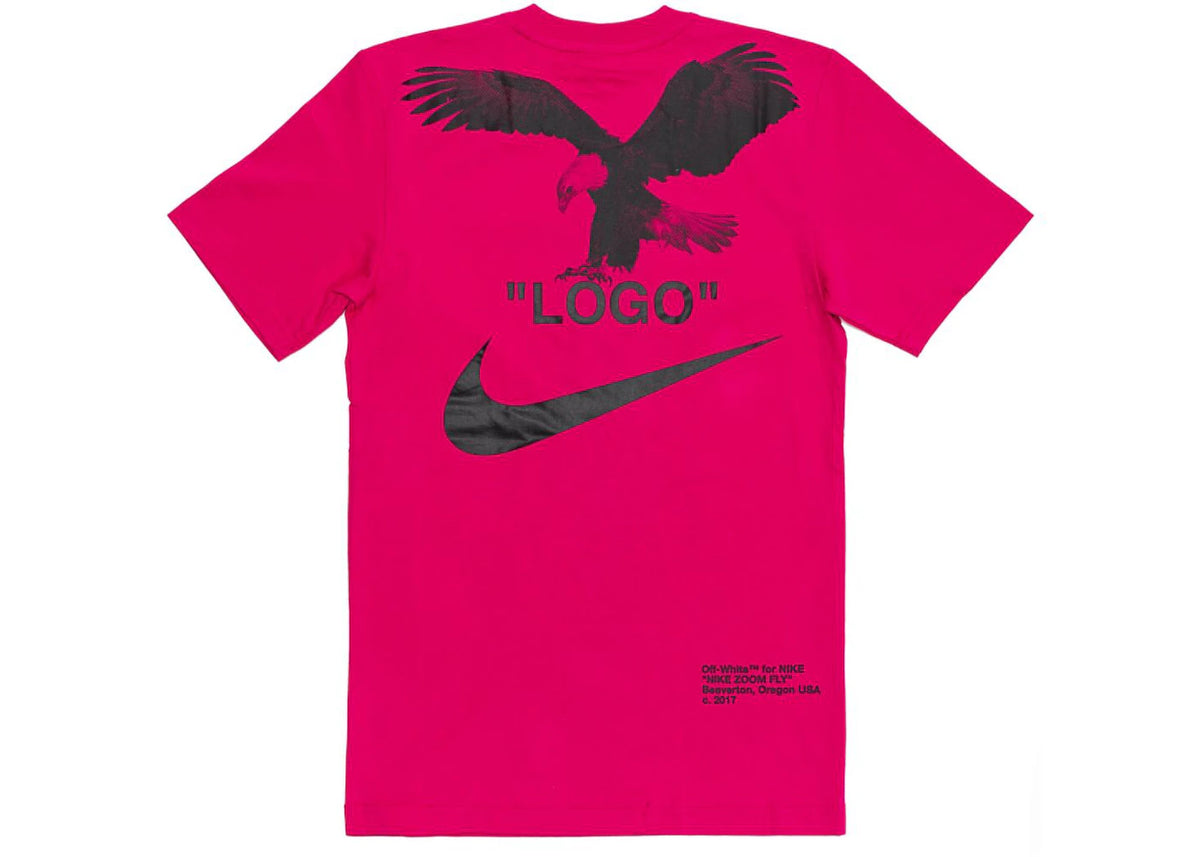 OFF-WHITE x Nike NRG A6 Tee Pink Rush/Black - vue secondaire B