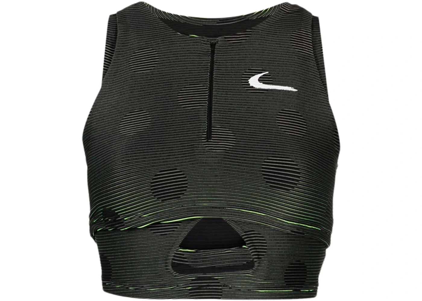 OFF-WHITE x Nike Polka Dot Performance Top Schwarz/Grün - vue 360