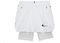 OFF-WHITE x Nike Shorts Weiß mit Karomuster