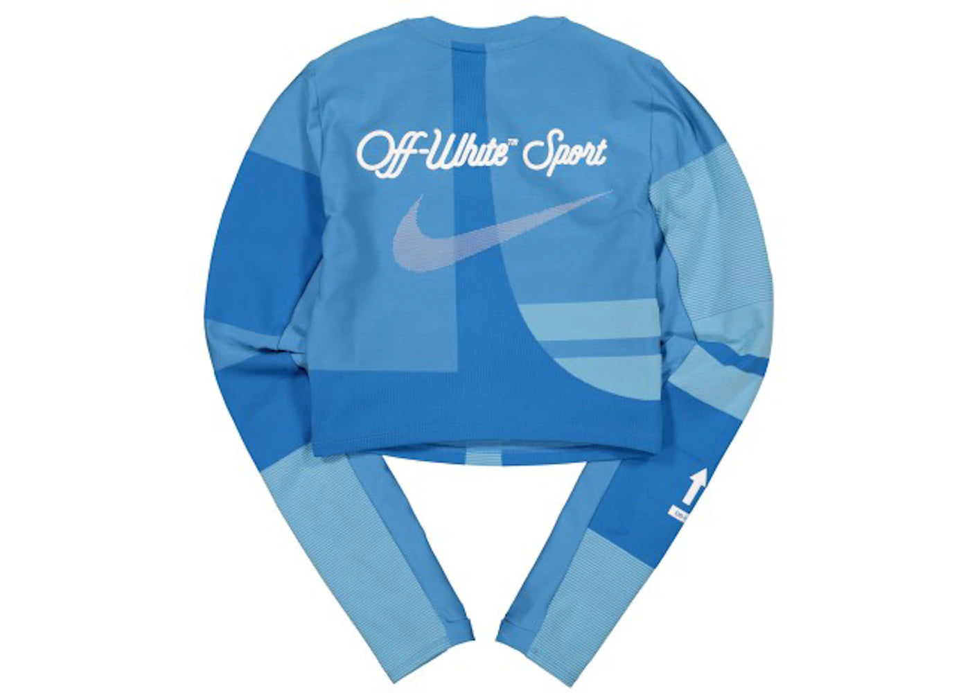OFF-WHITE x Nike Women's Easy Run Top Photo Blue - vue secondaire B