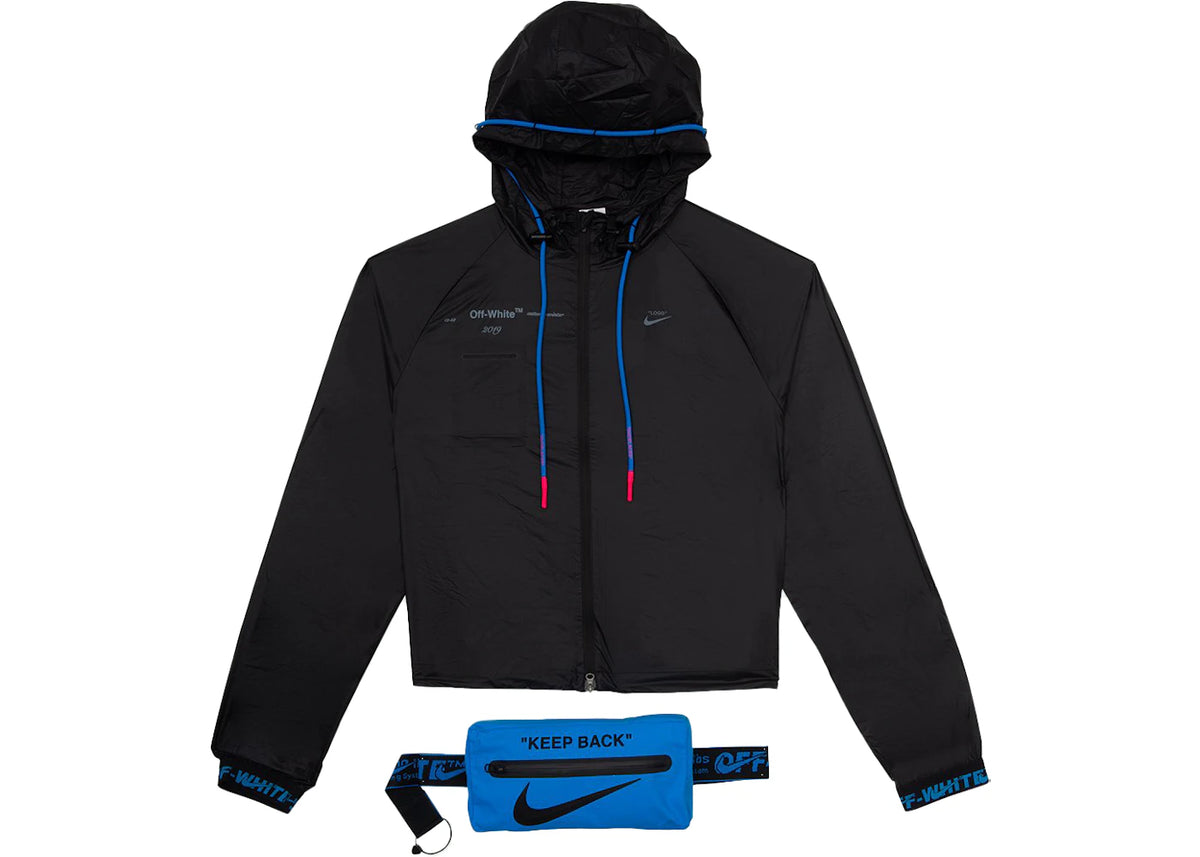 OFF-WHITE x Nike Women's Jacket Black/Blue - vue 360
