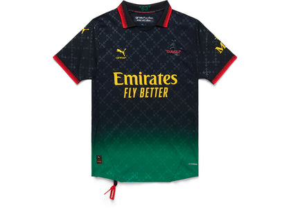 OFF-WHITE x Puma AC Milan Authentic Jersey Black/Power Green - authentic OFF-WHITE apparel