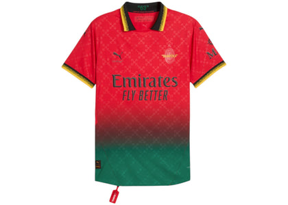OFF-WHITE x Puma AC Milan Authentic Jersey Red/Black - authentic OFF-WHITE apparel