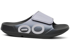 OOFOS OOahh Sport Flex Slide Black Lavender (Women's) - vue 360