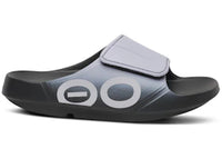 OOFOS OOahh Sport Flex Slide Black Lavender (Women's)