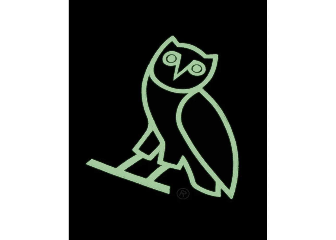 OVO After Dark Glow in the Dark OG Owl Hoodie Black - vue secondaire B