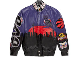 OVO x Jeff Hamilton Jurassic Park Varsity Jacket Black