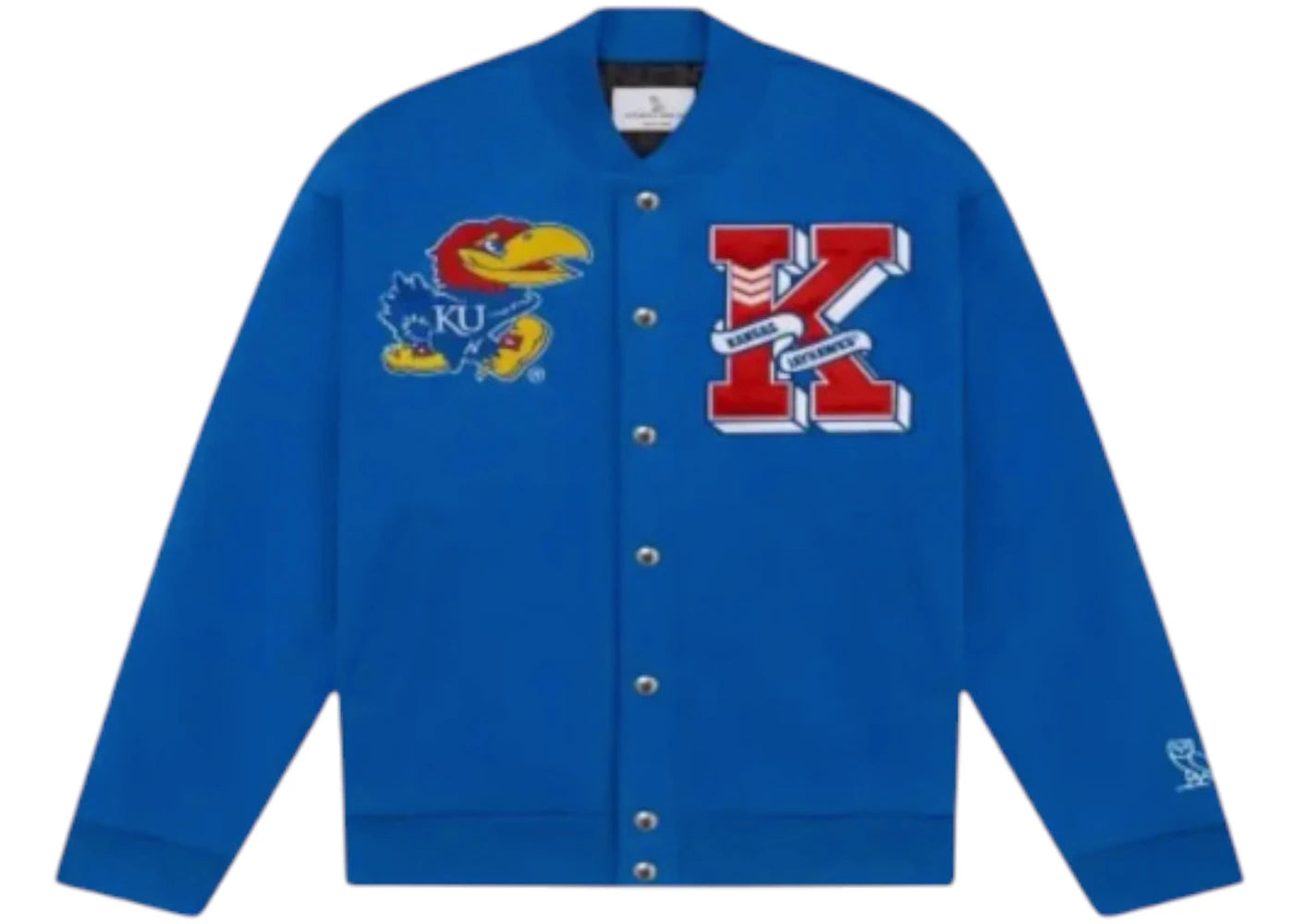 OVO Kansas Jayhawks Varsity Jacket Blue - vue secondaire A